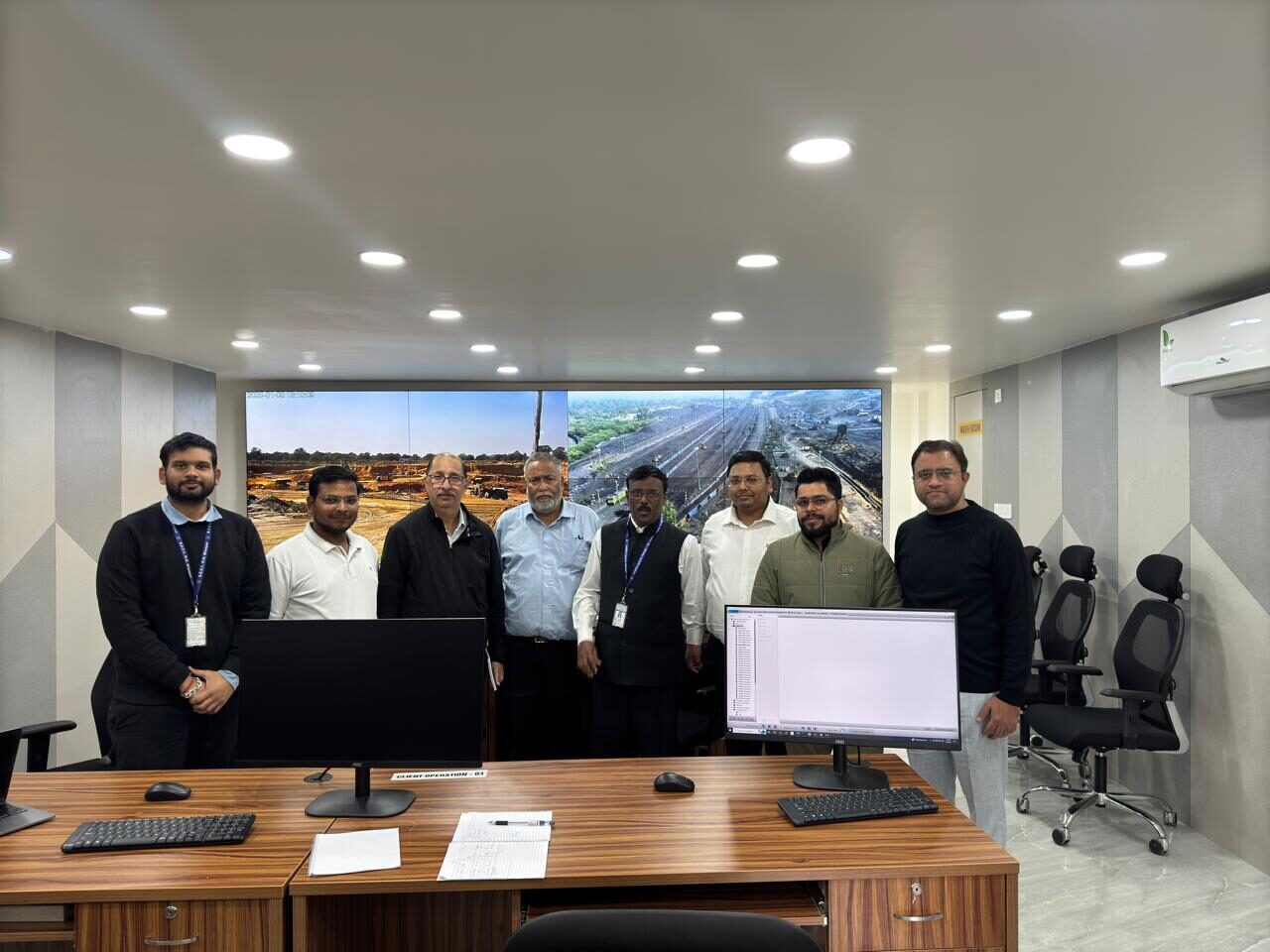 SMIPL team with SECL officials at South Eastern Coalfields ICCC