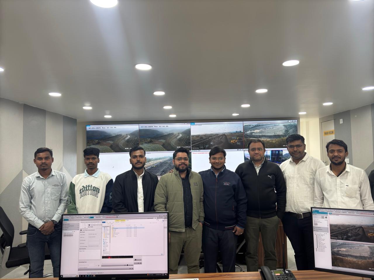 SMIPL team at the Coal India ICCC with live video wall