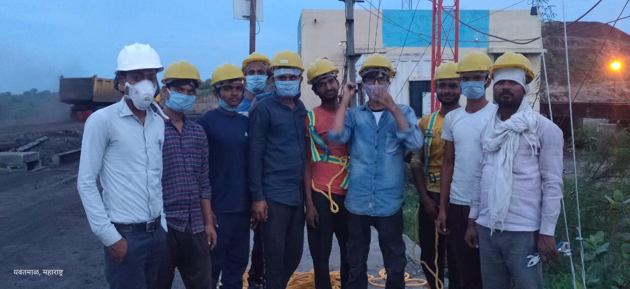 SMIPL team at site in Yavatmal Maharashtra